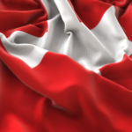 Switzerland Flag Ruffled Beautifully Waving Macro Close-Up Shot